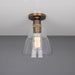 Mullan Lighting - One Light Flush Mount - Rigale - Antique Brass- Union Lighting Luminaires Decor