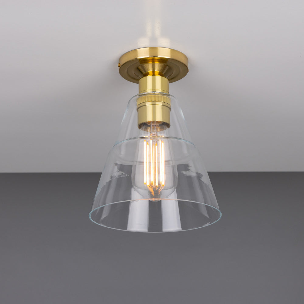 Mullan Lighting - One Light Flush Mount - Rigale - Polished Brass- Union Lighting Luminaires Decor