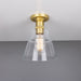 Mullan Lighting - One Light Flush Mount - Rigale - Satin Brass- Union Lighting Luminaires Decor