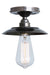 Mullan Lighting - One Light Flush Mount - Reznor - Antique Silver- Union Lighting Luminaires Decor