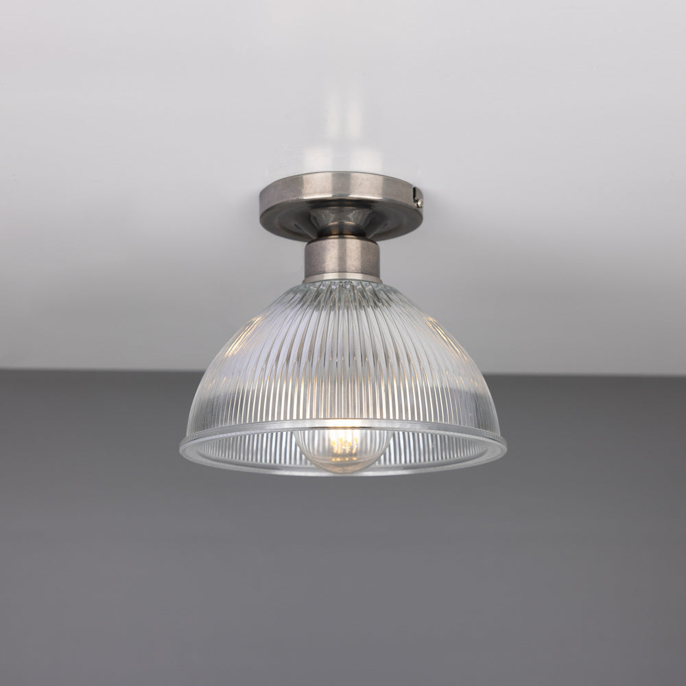 Mullan Lighting - Two Light Flush Mount - Erbil - Antique Silver- Union Lighting Luminaires Decor