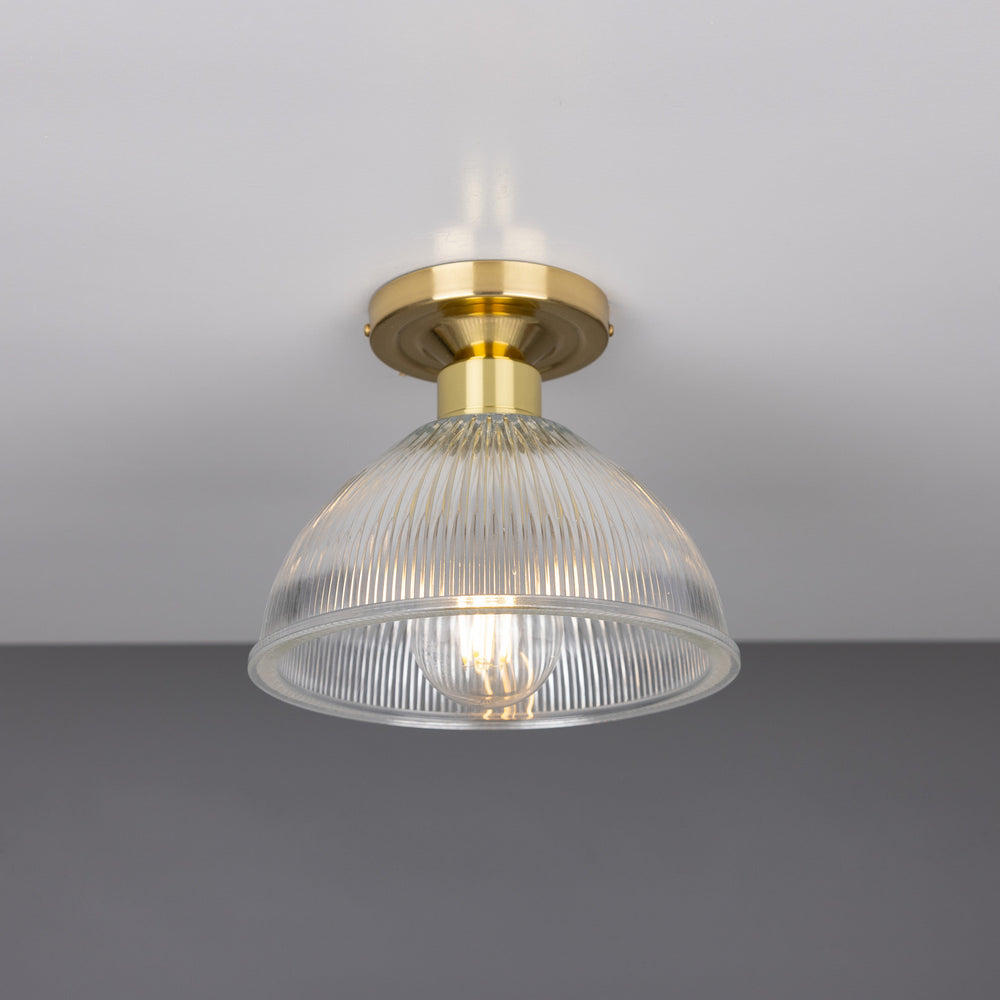 Mullan Lighting - One Light Flush Mount - Erbil - Polished Brass- Union Lighting Luminaires Decor