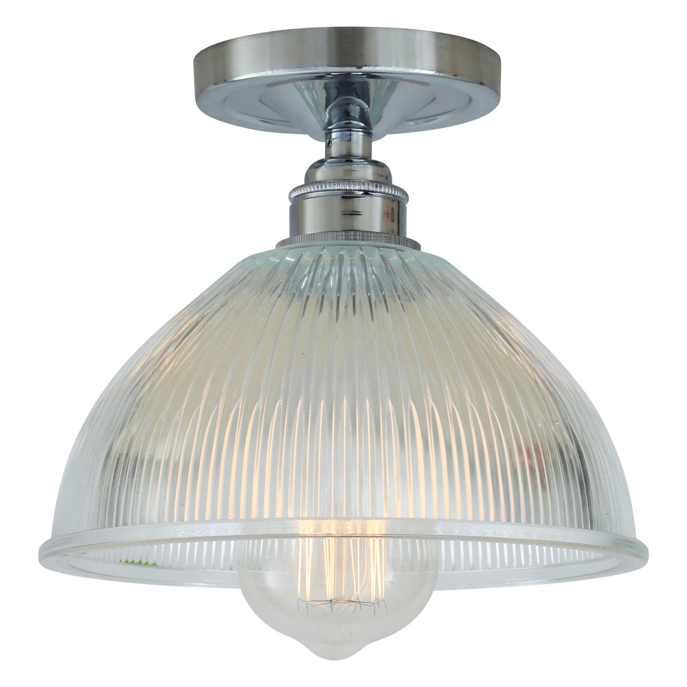 Mullan Lighting - One Light Flush Mount - Erbil - Polished Chrome- Union Lighting Luminaires Decor