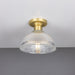 Mullan Lighting - One Light Flush Mount - Erbil - Satin Brass- Union Lighting Luminaires Decor