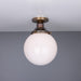 Mullan Lighting - One Light Flush Mount - Yerevan - Antique Brass- Union Lighting Luminaires Decor