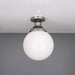 Mullan Lighting - One Light Flush Mount - Yerevan - Antique Silver- Union Lighting Luminaires Decor