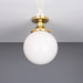 Mullan Lighting - One Light Flush Mount - Yerevan - Polished Brass- Union Lighting Luminaires Decor