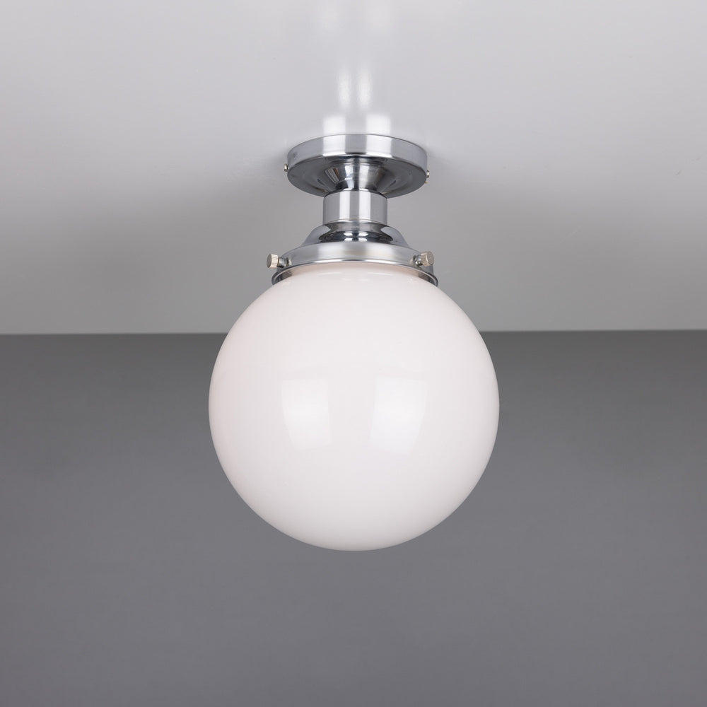Mullan Lighting - One Light Flush Mount - Yerevan - Polished Chrome- Union Lighting Luminaires Decor