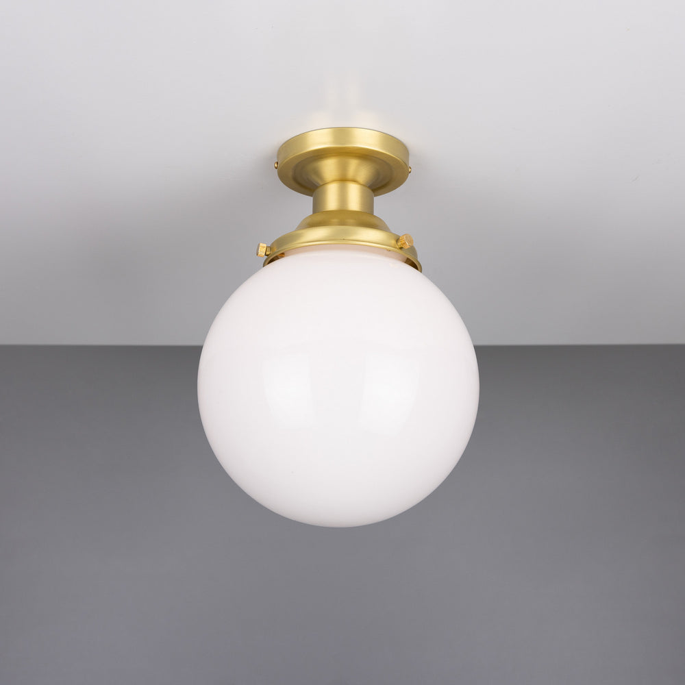 Mullan Lighting - One Light Flush Mount - Yerevan - Satin Brass- Union Lighting Luminaires Decor