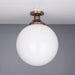 Mullan Lighting - One Light Flush Mount - Yerevan - Antique Brass- Union Lighting Luminaires Decor