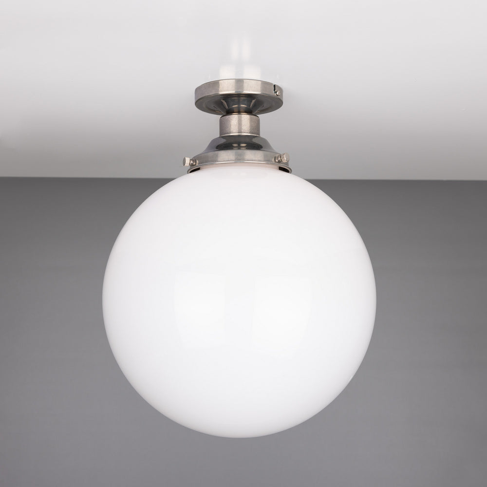 Mullan Lighting - One Light Flush Mount - Yerevan - Antique Silver- Union Lighting Luminaires Decor