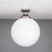 Mullan Lighting - One Light Flush Mount - Yerevan - Antique Silver- Union Lighting Luminaires Decor