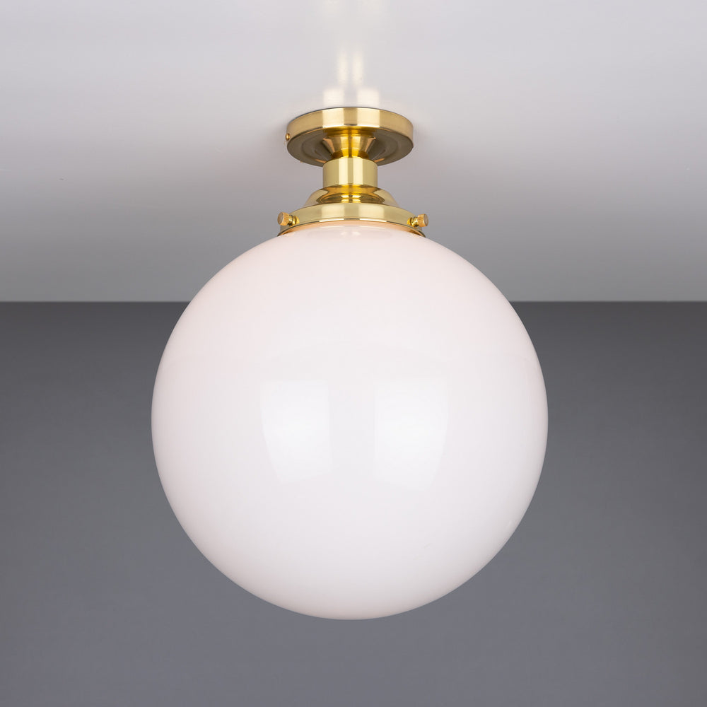 Mullan Lighting - One Light Flush Mount - Yerevan - Polished Brass- Union Lighting Luminaires Decor