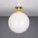 Mullan Lighting - One Light Flush Mount - Yerevan - Polished Brass- Union Lighting Luminaires Decor