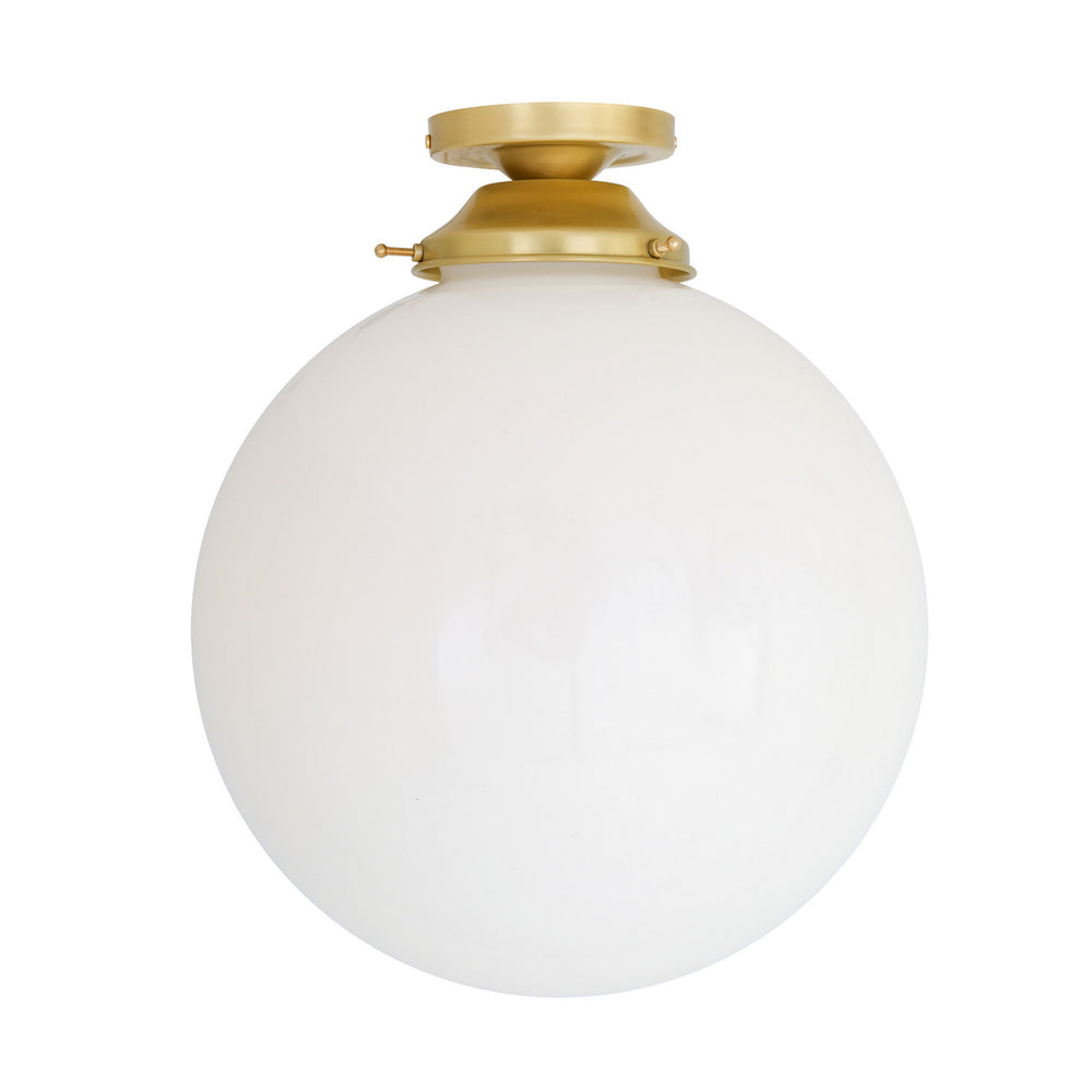 Mullan Lighting - One Light Flush Mount - Yerevan - Satin Brass- Union Lighting Luminaires Decor