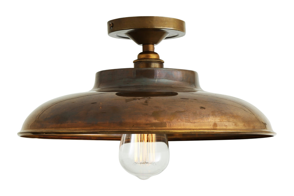 Mullan Lighting - One Light Flush Mount - Telal - Antique Brass- Union Lighting Luminaires Decor