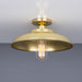 Mullan Lighting - One Light Flush Mount - Telal - Polished Brass- Union Lighting Luminaires Decor