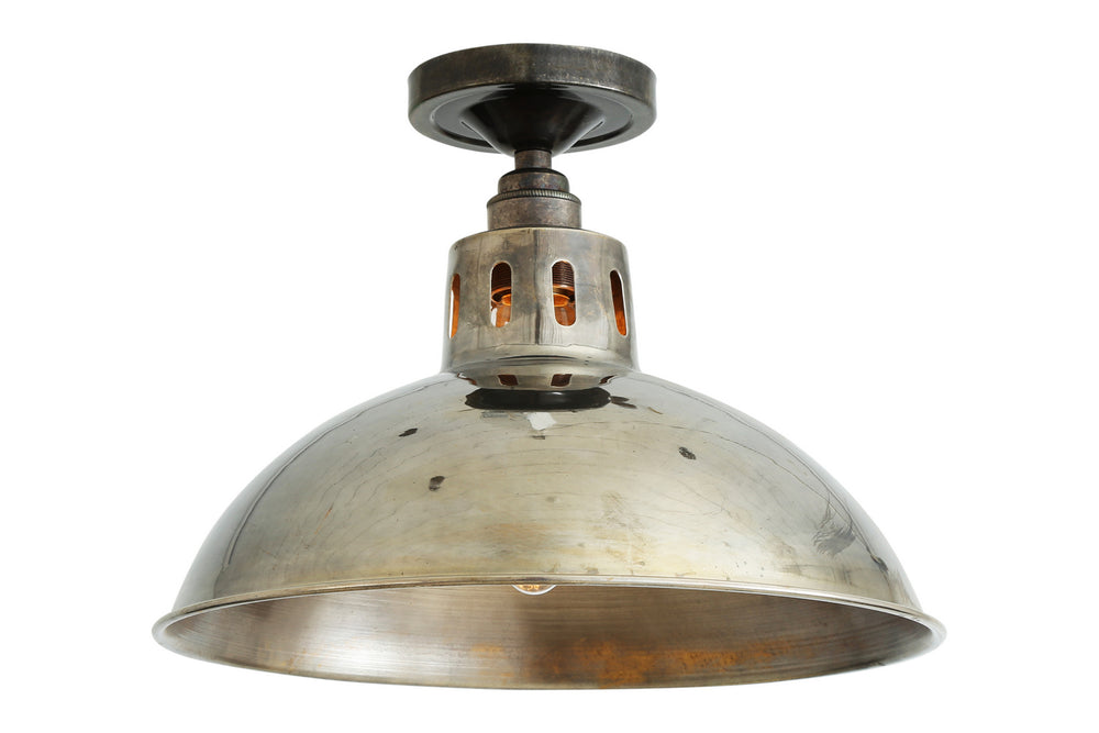 Mullan Lighting - One Light Flush Mount - Paris - Antique Silver- Union Lighting Luminaires Decor