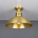 Mullan Lighting - One Light Flush Mount - Paris - Satin Brass- Union Lighting Luminaires Decor