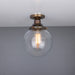 Mullan Lighting - One Light Flush Mount - Riad - Antique Brass- Union Lighting Luminaires Decor
