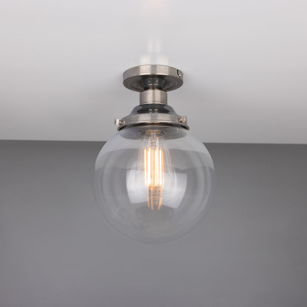 Mullan Lighting - One Light Flush Mount - Riad - Antique Silver- Union Lighting Luminaires Decor