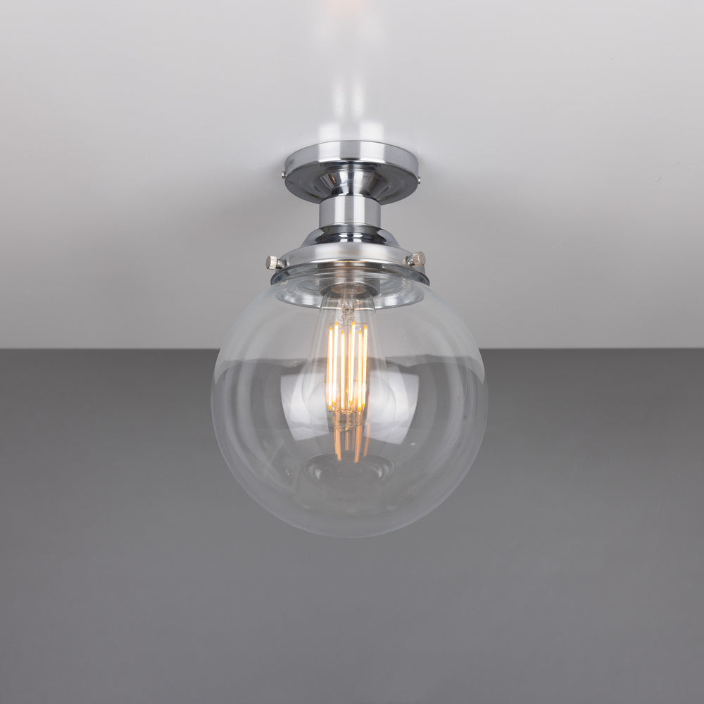 Mullan Lighting - One Light Flush Mount - Riad - Polished Chrome- Union Lighting Luminaires Decor