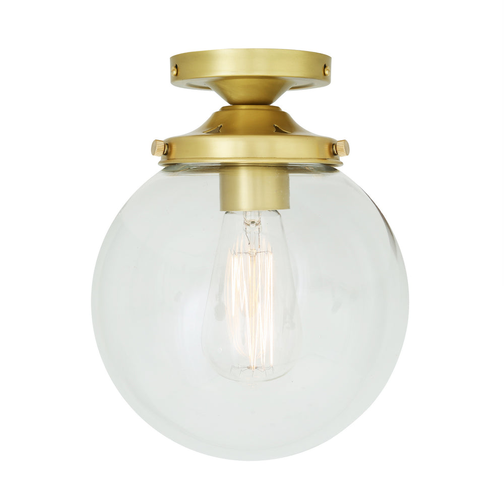 Mullan Lighting - One Light Flush Mount - Riad - Satin Brass- Union Lighting Luminaires Decor