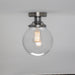 Mullan Lighting - One Light Flush Mount - Riad - Satin Chrome- Union Lighting Luminaires Decor