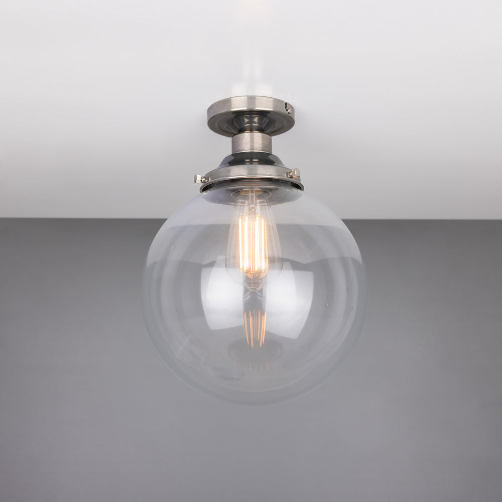 Mullan Lighting - One Light Flush Mount - Riad - Antique Silver- Union Lighting Luminaires Decor