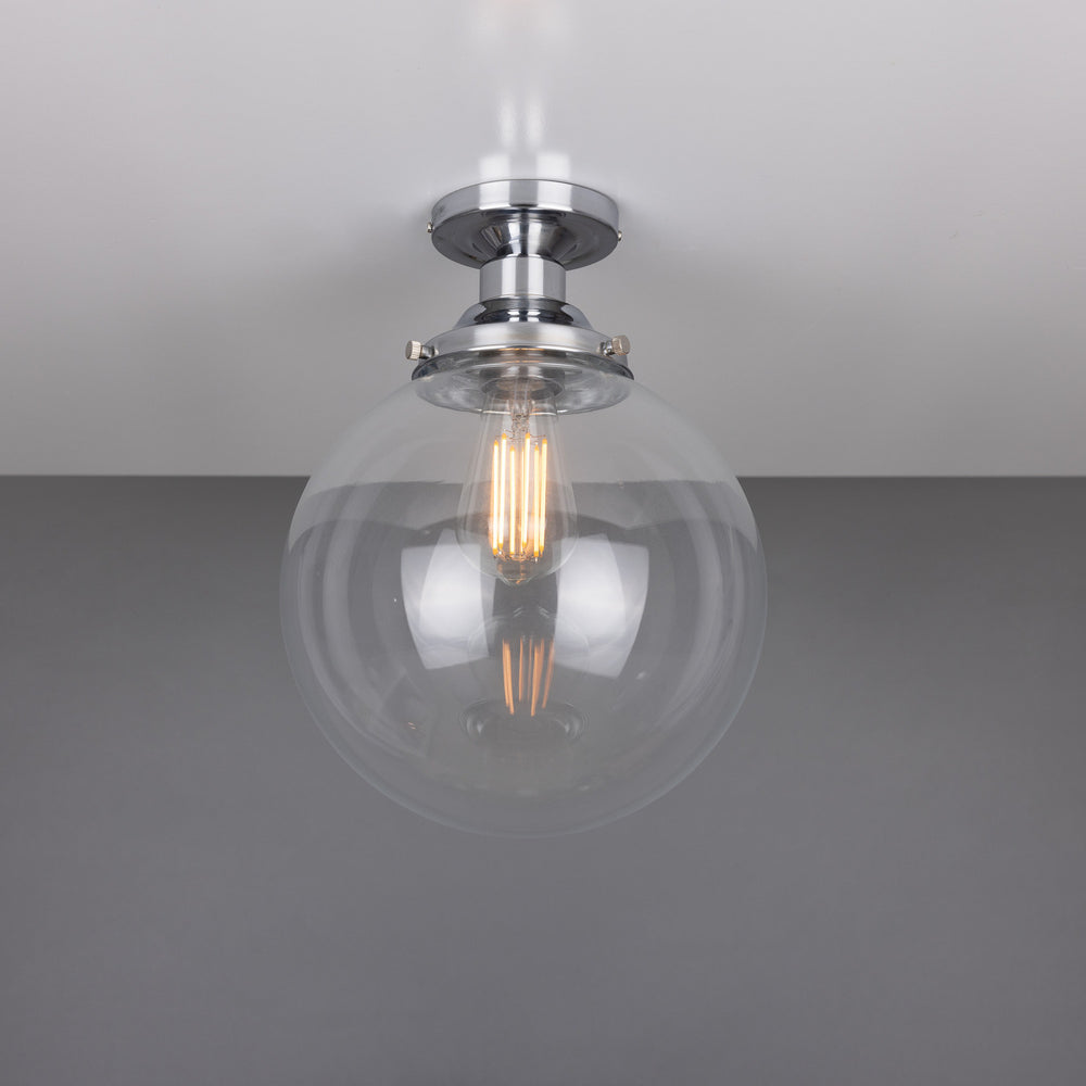 Mullan Lighting - One Light Flush Mount - Riad - Polished Chrome- Union Lighting Luminaires Decor