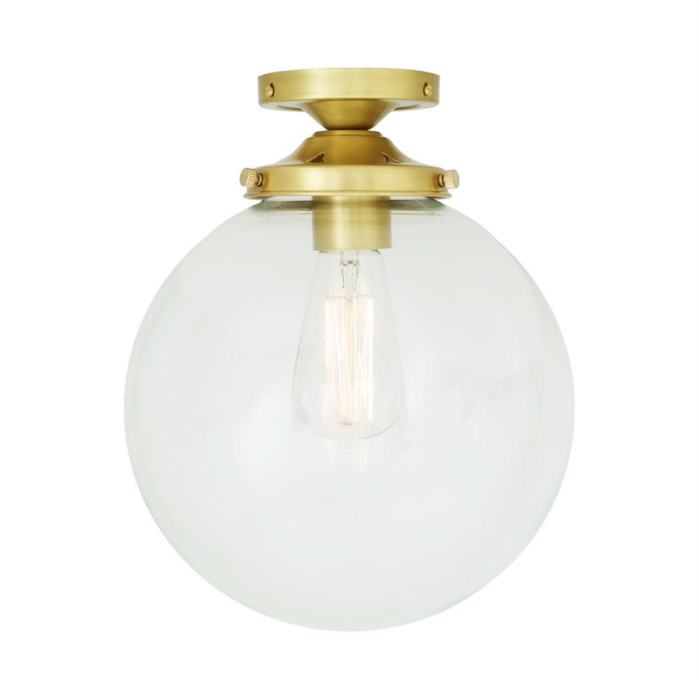 Mullan Lighting - One Light Flush Mount - Riad - Satin Brass- Union Lighting Luminaires Decor