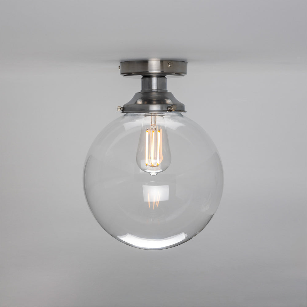 Mullan Lighting - One Light Flush Mount - Riad - Satin Chrome- Union Lighting Luminaires Decor