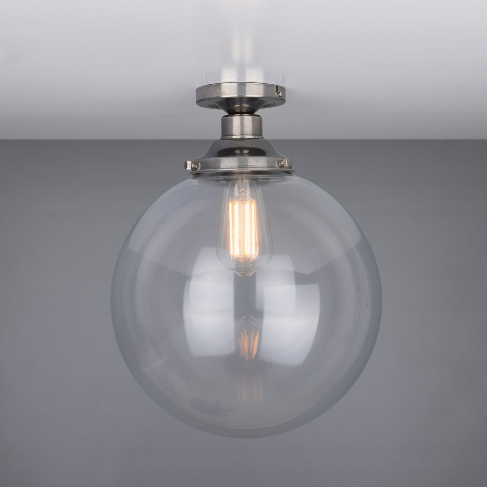 Mullan Lighting - One Light Flush Mount - Riad - Antique Silver- Union Lighting Luminaires Decor
