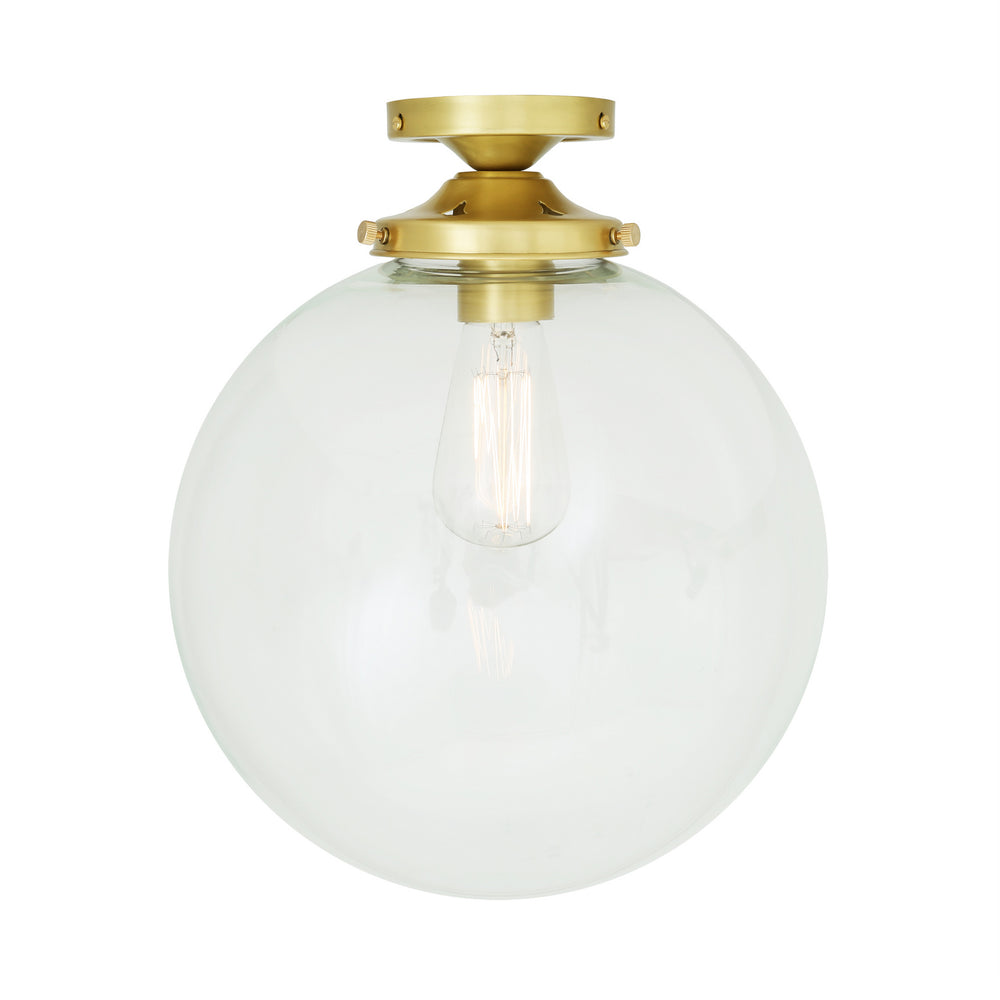 Mullan Lighting - One Light Flush Mount - Riad - Satin Brass- Union Lighting Luminaires Decor