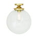 Mullan Lighting - One Light Flush Mount - Riad - Satin Brass- Union Lighting Luminaires Decor
