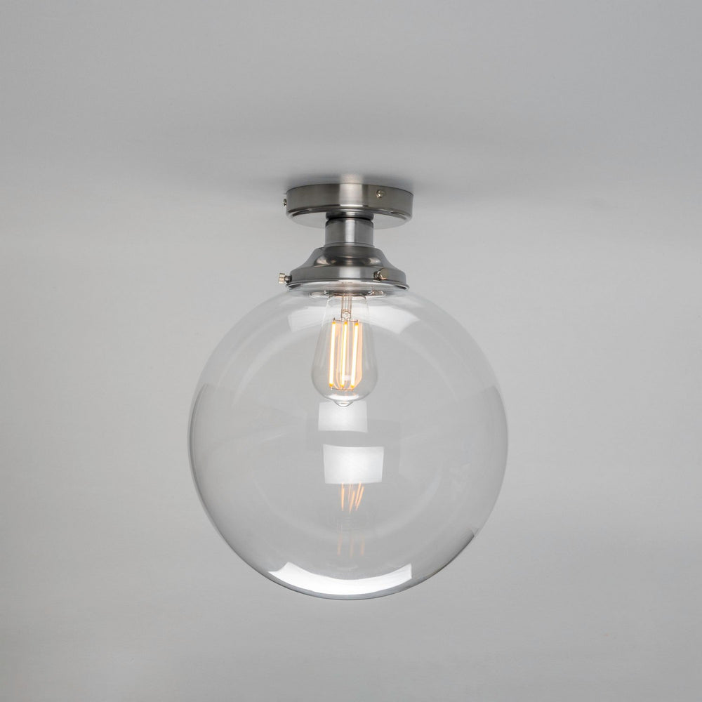 Mullan Lighting - One Light Flush Mount - Riad - Satin Chrome- Union Lighting Luminaires Decor