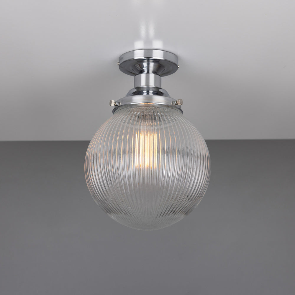 Mullan Lighting - One Light Flush Mount - Stanley - Polished Chrome- Union Lighting Luminaires Decor