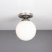 Mullan Lighting - One Light Flush Mount - Yaounde - Antique Silver- Union Lighting Luminaires Decor