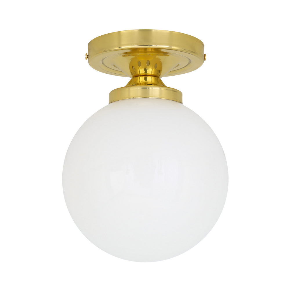 Mullan Lighting - One Light Flush Mount - Yaounde - Polished Brass- Union Lighting Luminaires Decor