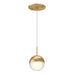 Kuzco Canada - LED Pendant - Pluto - Brushed Gold- Union Lighting Luminaires Decor