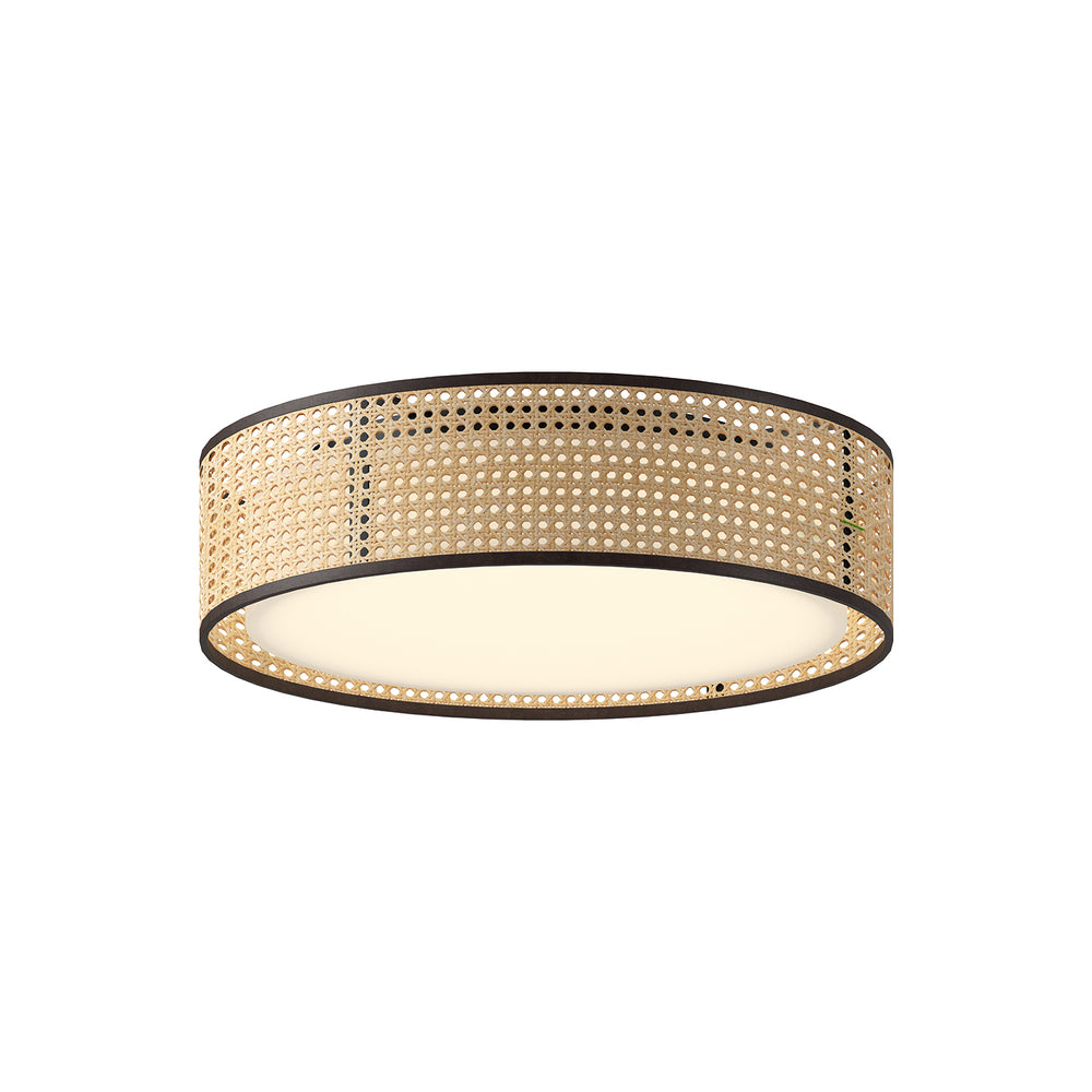 Alora Canada - LED Flush Mount - Lyla - Rattan- Union Lighting Luminaires Decor
