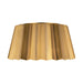 Alora Canada - Two Light Flush Mount - Plisse - Aged Gold- Union Lighting Luminaires Decor