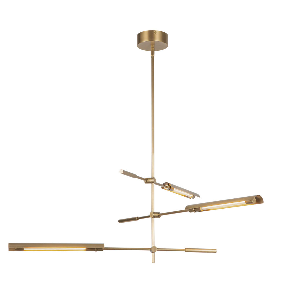 Alora Canada - LED Pendant - Astrid - Metal Shade/Vintage Brass- Union Lighting Luminaires Decor