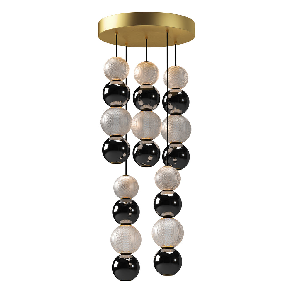 Alora Canada - LED Pendant - Onyx - Natural Brass- Union Lighting Luminaires Decor