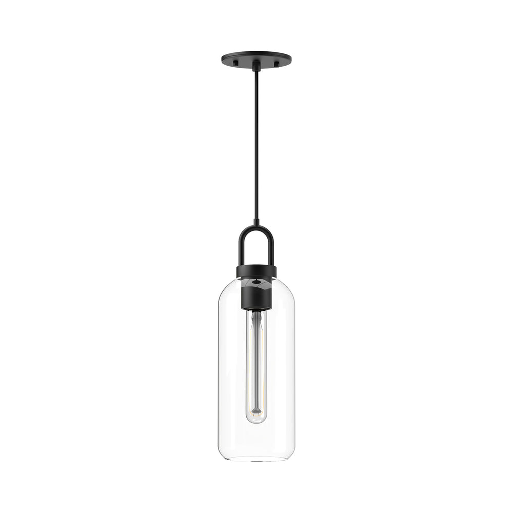 Alora Canada - One Light Pendant - Soji - Clear Glass/Matte Black- Union Lighting Luminaires Decor