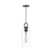Alora Canada - One Light Pendant - Soji - Clear Glass/Matte Black- Union Lighting Luminaires Decor