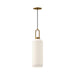 Alora Canada - One Light Pendant - Soji - Aged Gold/Opal Matte Glass- Union Lighting Luminaires Decor