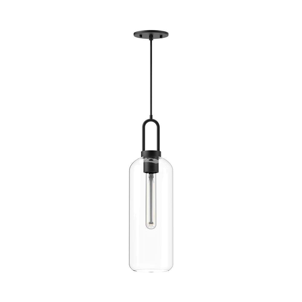 Alora Canada - One Light Pendant - Soji - Clear Glass/Matte Black- Union Lighting Luminaires Decor