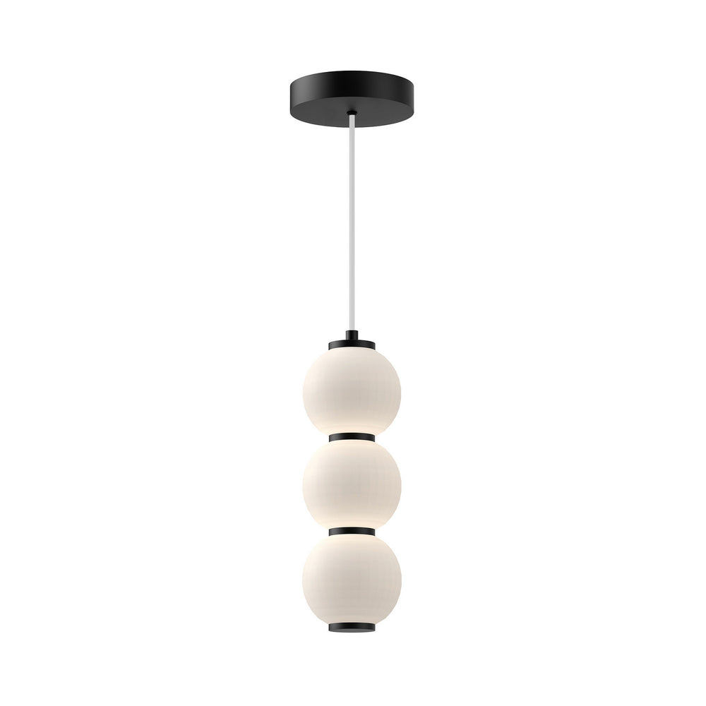 Alora Canada - LED Pendant - Bijou - Matte Black/Opal Matte Glass- Union Lighting Luminaires Decor