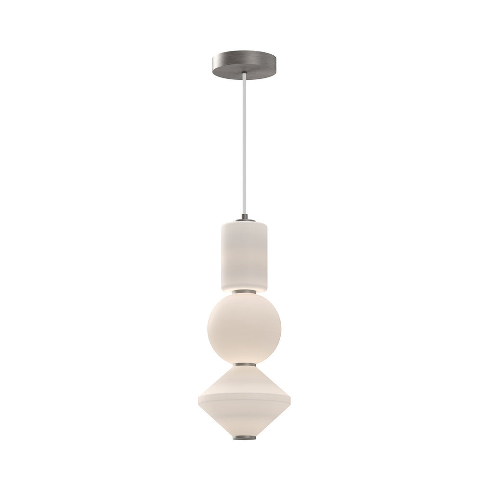 Alora Canada - LED Pendant - Bijou - Brushed Nickel/Opal Matte Glass- Union Lighting Luminaires Decor